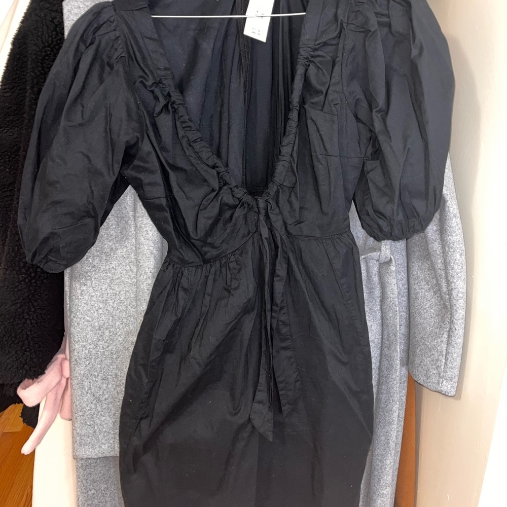 Abercrombie & Fitch Black Puff Sleeve Dress (BRAND NEW)